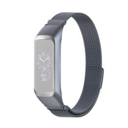  Samsung Galaxy Fit 2 Metall Armband Milanese Loop Grå - Teknikhallen.se