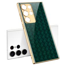 GKK GKK Galaxy S24 Ultra Skal H&auml;rdat Glas Electroplate Fl&auml;tad Textur - Teknikhallen.se