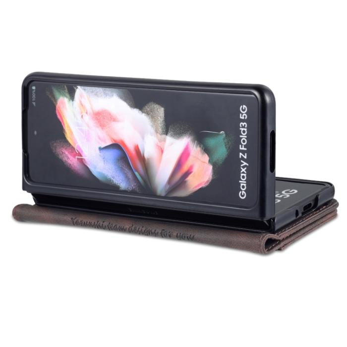 Bild 6, AZNS AZNS Galaxy Z Fold 3 Fodral Skin Touch Brun - Teknikhallen.se