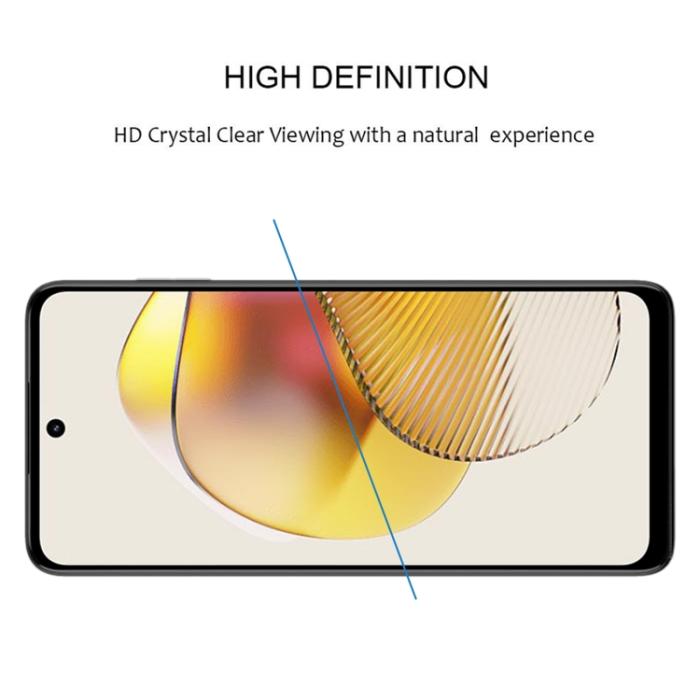 Bild 4,  Motorola Moto G73 5G Skärmskydd Heltäckande Härdat Glas - Teknikhallen.se