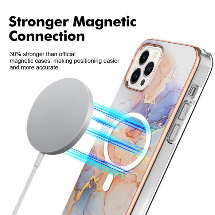 Bild 2,  iPhone 15 Pro Skal MagSafe Marmor - Teknikhallen.se