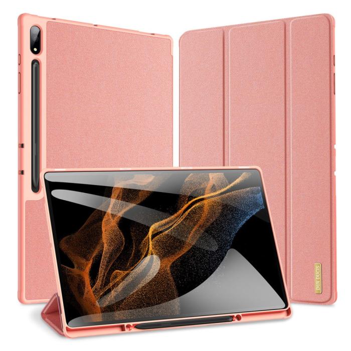 Bild 2, DUX DUCIS DUX DUCIS Galaxy Tab S9 Ultra DOMO Fodral Tri-Fold Rosa - Teknikhallen.se