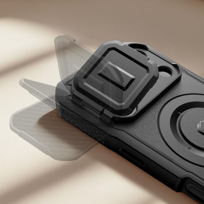 Bild 6, Tech-Protect Tech-Protect iPhone 17 Pro Skal MagSafe Kevlar Svart - Teknikhallen.se