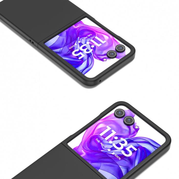 Bild 2,  Motorola Razr 50 Ultra 5G Mobilskal Skin Touch Svart - Teknikhallen.se