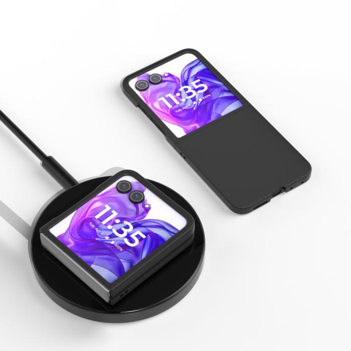 Bild 4,  Motorola Razr 50 Ultra 5G Mobilskal Skin Touch Svart - Teknikhallen.se
