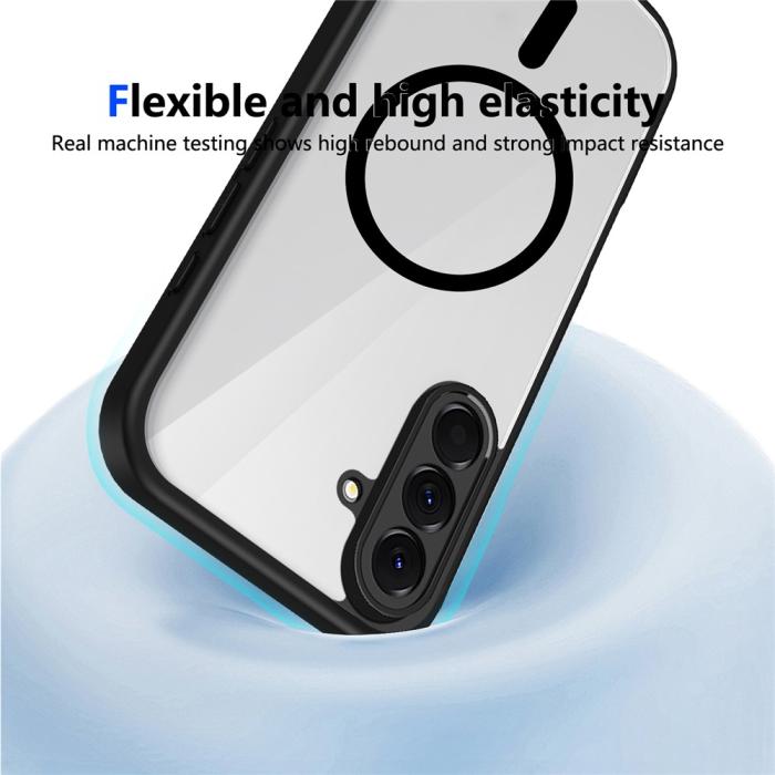 Bild 4,  Samsung Galaxy A27 5G Skal TPU Magsafe Svart/Transparent - Teknikhallen.se