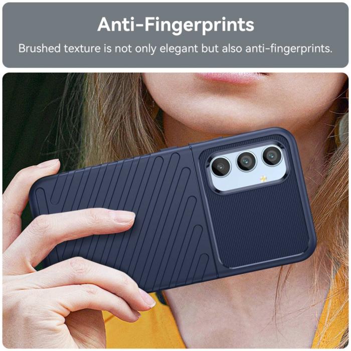 Bild 5,  Samsung Galaxy A54 5G Skal Twill Textur Blå - Teknikhallen.se