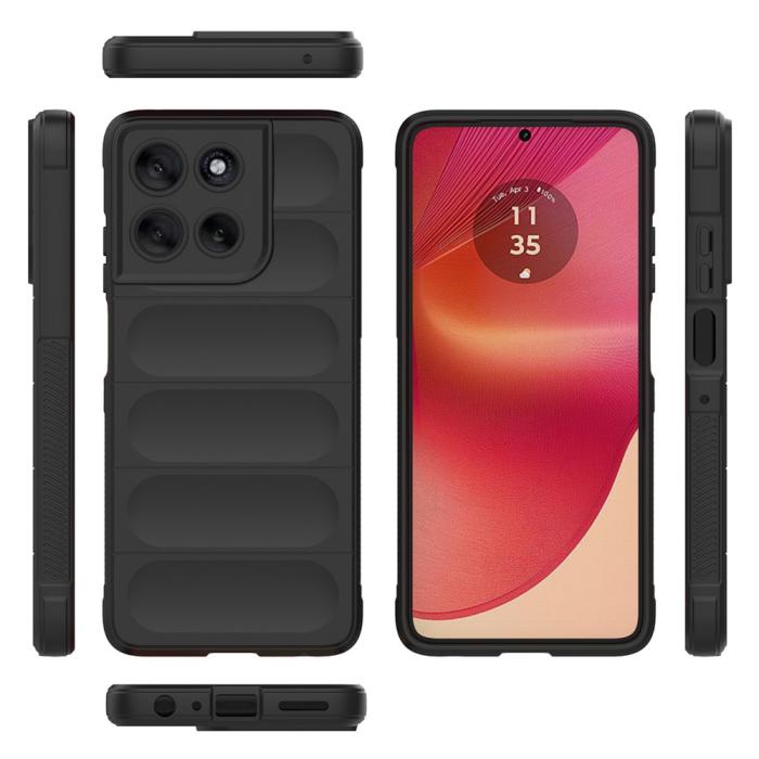 Bild 5,  Motorola Moto G56 5G Skal Magic Shield Svart - Teknikhallen.se