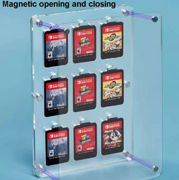 Bild 3,  Magnetisk Förvaringsbox För 9 st Nintendo Switch Spel - Teknikhallen.se