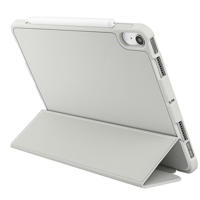 Bild 4,  iPad Mini 2024/2021 Fodral Tri-Fold Pennhållare Grå - Teknikhallen.se