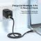 ESSAGER ESSAGER 1m 100W PD USB-C - USB-C Kabel Svart - Teknikhallen.se