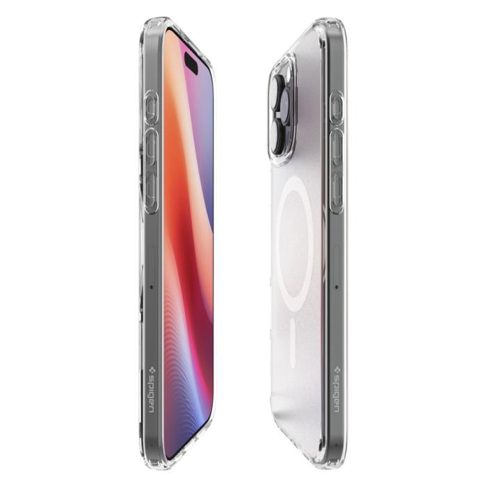 Bild 4, Spigen Spigen iPhone 16 Pro Skal MagSafe Ultra Hybrid Frostad Transparent - Teknikhallen.se