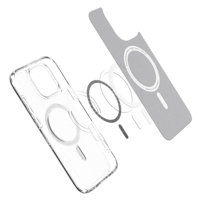 Bild 5, Spigen Spigen iPhone 16 Pro Skal MagSafe Ultra Hybrid Frostad Transparent - Teknikhallen.se