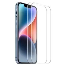 ENKAY ENKAY iPhone 15 2-PACK Sk&auml;rmskydd H&auml;rdat Glas - Teknikhallen.se