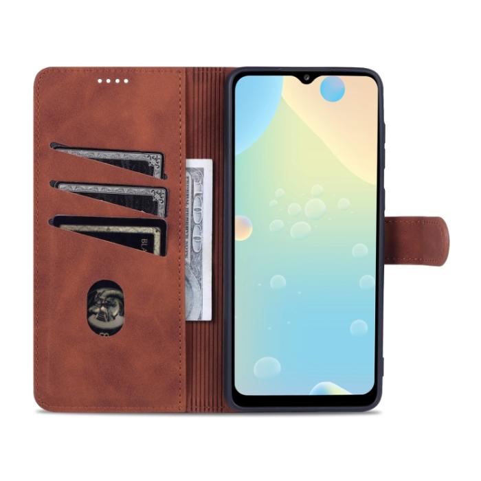 Bild 6, AZNS AZNS Samsung Galaxy A33 5G Fodral Läder Brun - Teknikhallen.se