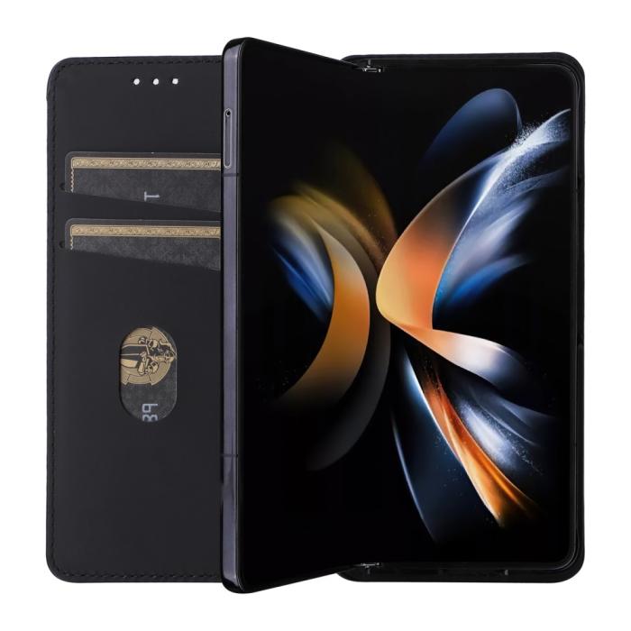 Bild 3,  Galaxy Z Fold 6 Fodral Läder Svart - Teknikhallen.se