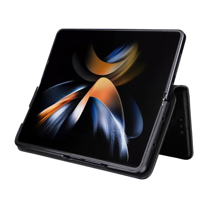 Bild 5,  Galaxy Z Fold 6 Fodral Läder Svart - Teknikhallen.se