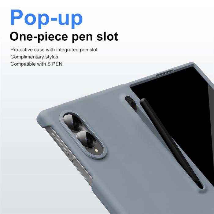 Bild 4,  Samsung Galaxy Z Fold 8 Skal Inkl. Skärmskydd & Penna Grå - Teknikhallen.se