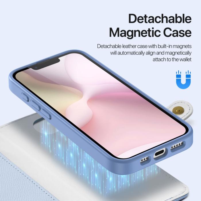 Bild 5, DUX DUCIS DUX DUCIS iPhone 17e / 16e 2in1 Magnet Fodral Lawa Series Blå - Teknikhallen.se