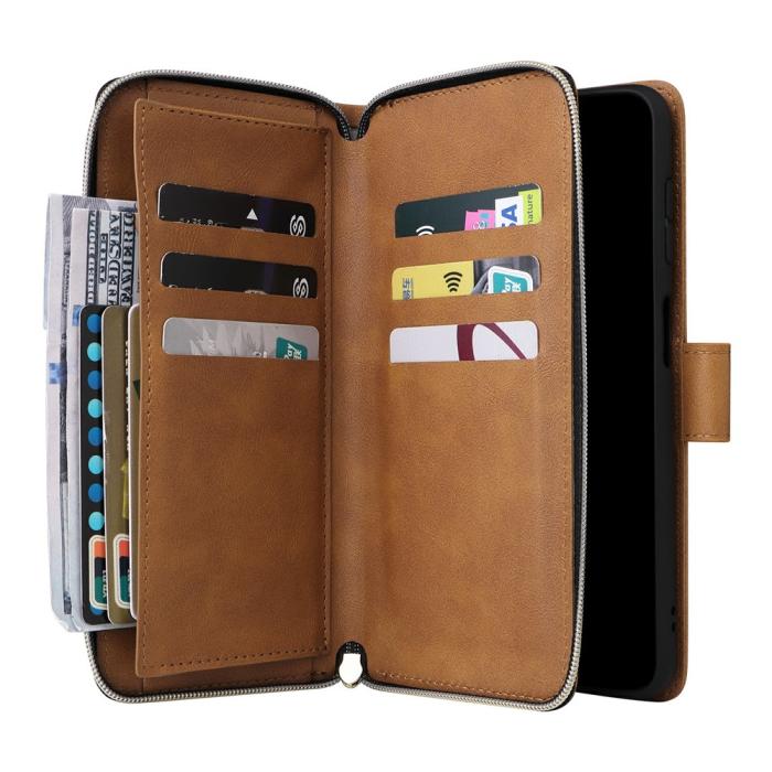 Bild 3,  Samsung Galaxy S26 Fodral Multifunktionellt Brun - Teknikhallen.se