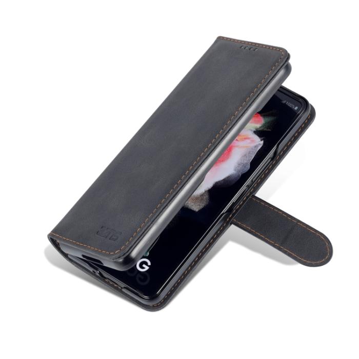 Bild 3, AZNS AZNS Galaxy Z Fold 3 Fodral Skin Touch Svart - Teknikhallen.se