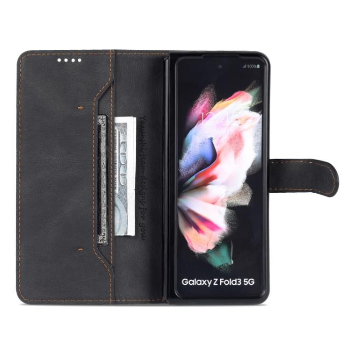 Bild 4, AZNS AZNS Galaxy Z Fold 3 Fodral Skin Touch Svart - Teknikhallen.se