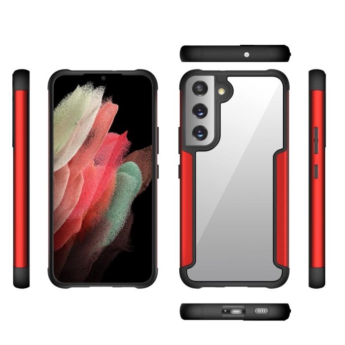 Bild 6,  Samsung Galaxy S22 Plus Skal Hybrid Shockproof Blå - Teknikhallen.se