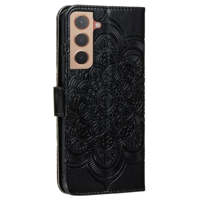 Bild 3,  Samsung Galaxy S22 Plus Fodral Mandala Flower Svart - Teknikhallen.se