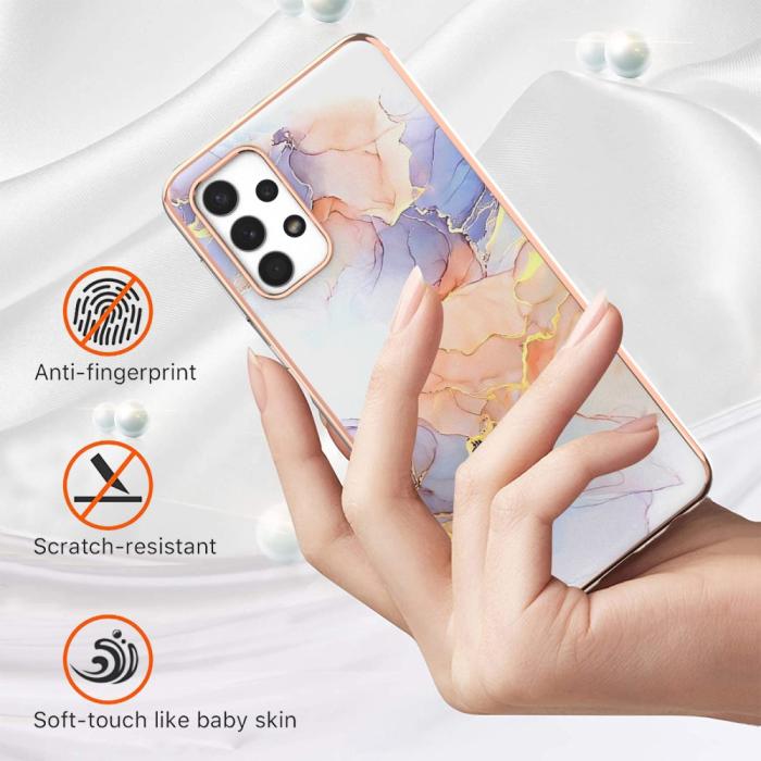 Bild 3,  Samsung Galaxy A23 5G Skal Marmor Galaxy White - Teknikhallen.se
