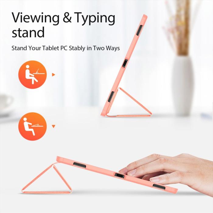 Bild 4, DUX DUCIS DUX DUCIS Galaxy Tab S9 Ultra DOMO Fodral Tri-Fold Rosa - Teknikhallen.se