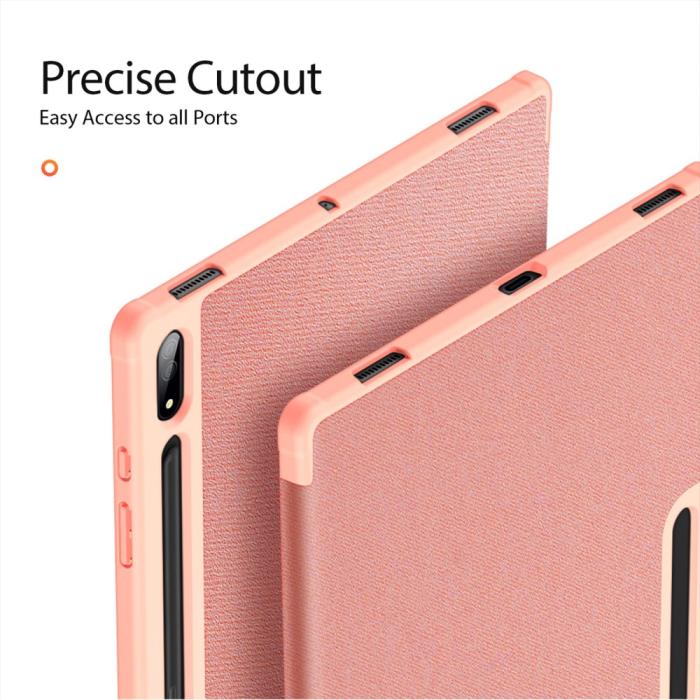 Bild 6, DUX DUCIS DUX DUCIS Galaxy Tab S9 Ultra DOMO Fodral Tri-Fold Rosa - Teknikhallen.se