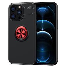  iPhone 13 Pro Max - Ring Skal - Svart/R&ouml;d - Teknikhallen.se