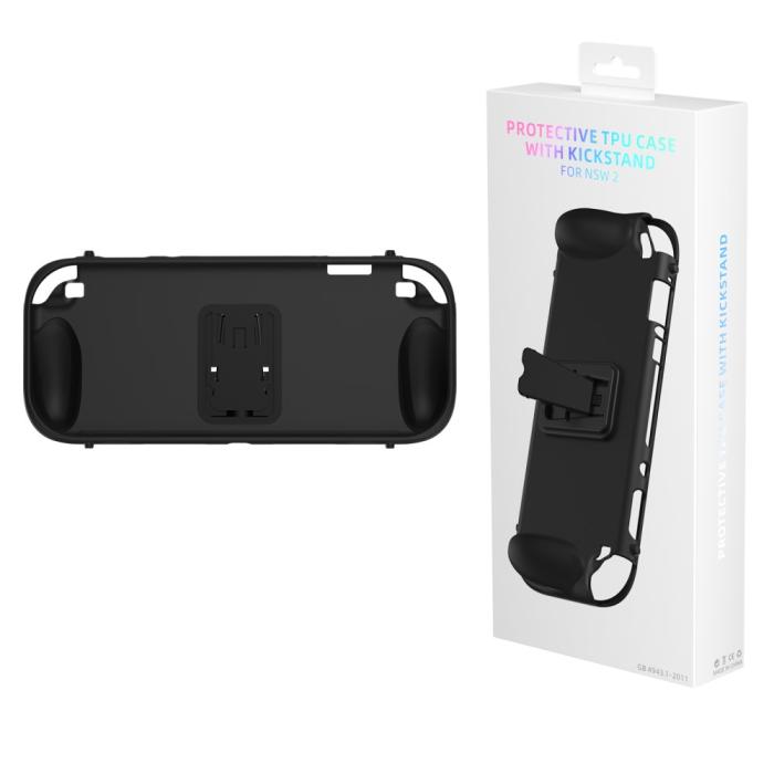 Bild 6, JYS JYS Nintendo Switch 2 Skal TPU Kickstand Svart - Teknikhallen.se