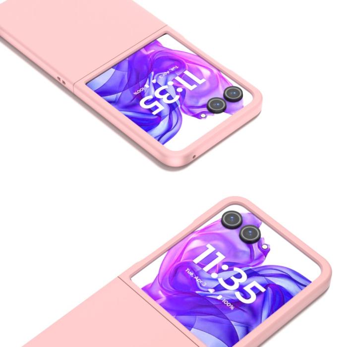 Bild 2,  Motorola Razr 50 Ultra 5G 5G Mobilskal Skin Touch Rosa - Teknikhallen.se