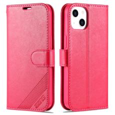 AZNS AZNS iPhone 14 Plus Fodral L&auml;der R&ouml;d/Rosa - Teknikhallen.se