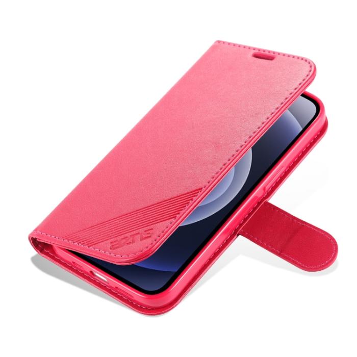 Bild 6, AZNS AZNS iPhone 14 Plus Fodral Läder Röd/Rosa - Teknikhallen.se