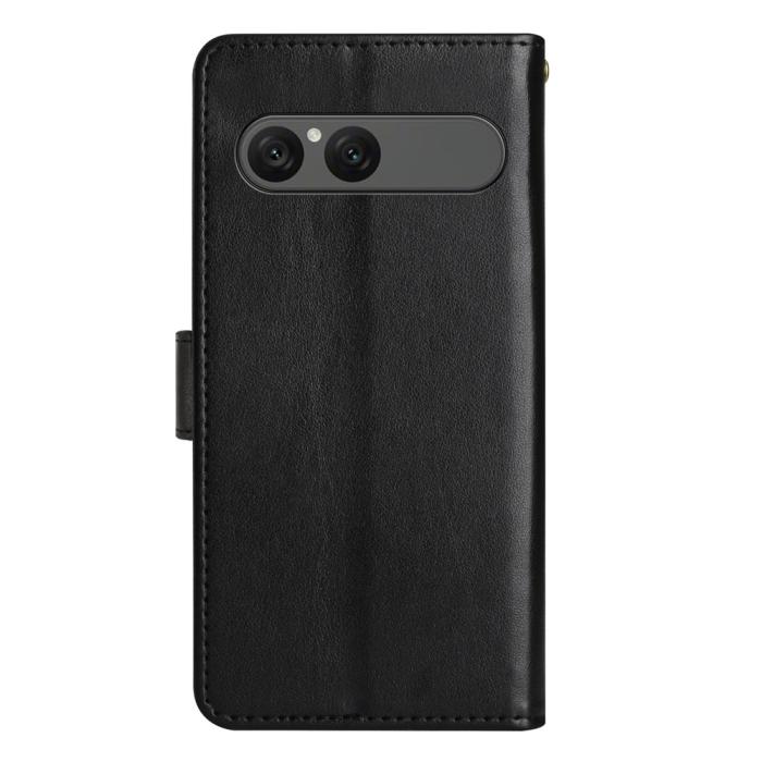 Bild 6,  Sony Xperia 10 VII Fodral Med Blommigt Tryck Svart - Teknikhallen.se