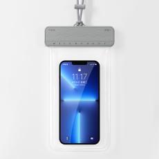  Vattent&auml;t telefonv&auml;ska IPX8 Med Rem F&ouml;r 7.2 tums Telefon Gr&aring; - Teknikhallen.se