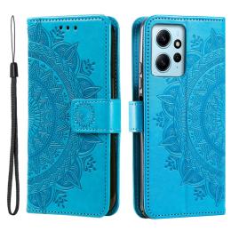  Xiaomi Redmi Note 12 4G Fodral Mandala Läder Blå - Teknikhallen.se