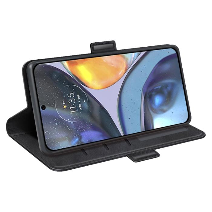 Bild 6,  Motorola Moto G22 Fodral Magnetisk Stängning Svart - Teknikhallen.se