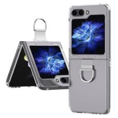  Galaxy Z Flip 6 / 7 FE Skal Med Ring Transparent - Teknikhallen.se
