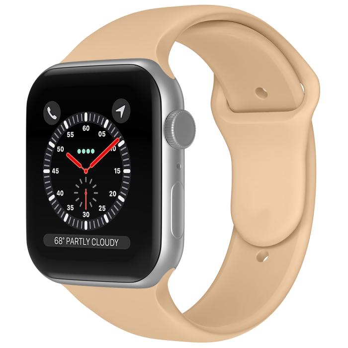 Bild 2, ColorPop Apple Watch 38/40/41/42 mm Silikon Armband (M/L) Valnöt - Teknikhallen.se