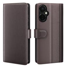  OnePlus Nord CE 3 Lite 5G Fodral Premium &Auml;kta L&auml;der Brun - Teknikhallen.se