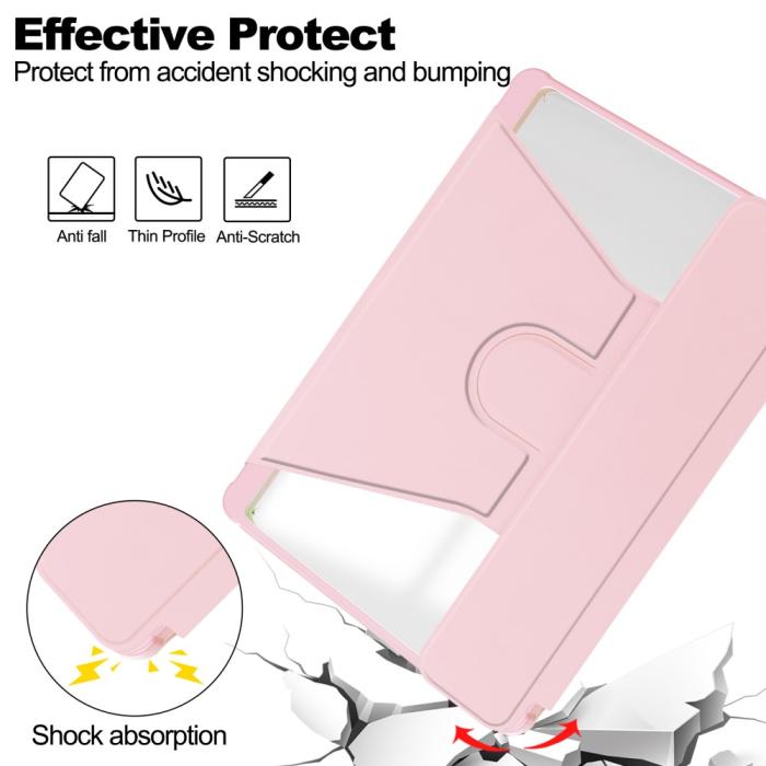 Bild 6,  Galaxy Tab S9 Plus Fodral 360° Rotation Hybrid Rosa - Teknikhallen.se