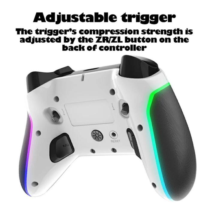 Bild 2, iPega iPega Universal RGB Trådlös Handkontroll PS/NS/iOS/PC/TV Svart - Teknikhallen.se