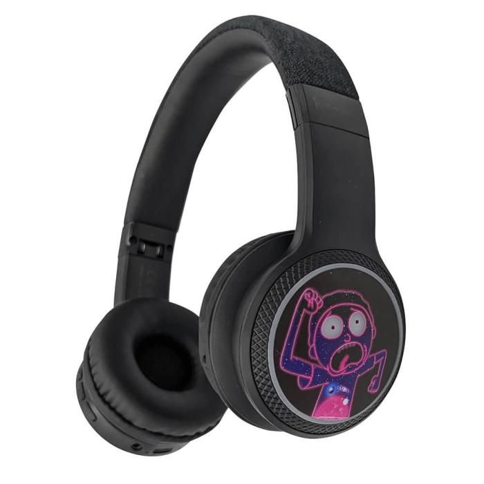 Bild 4,  Rick & Morty LED Trådlösa On-Ear Hörlurar - Teknikhallen.se
