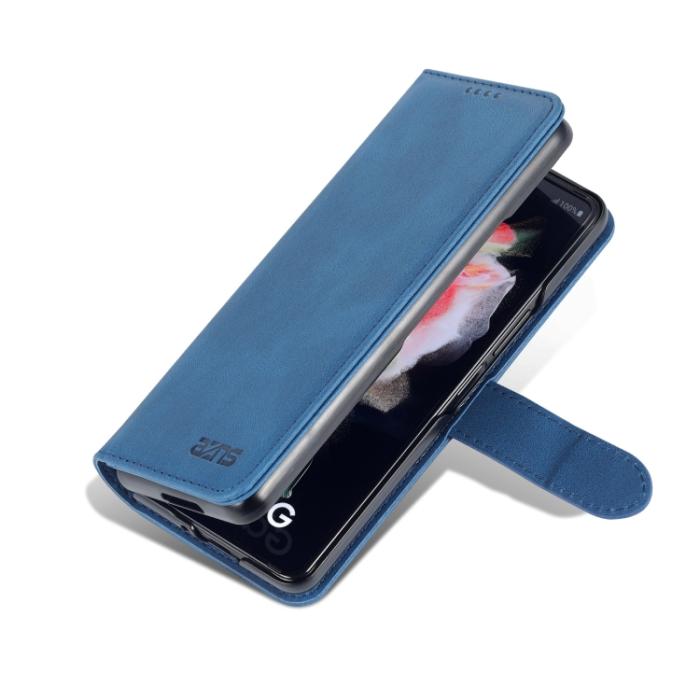 Bild 3, AZNS AZNS Galaxy Z Fold 3 Fodral Skin Touch Blå - Teknikhallen.se