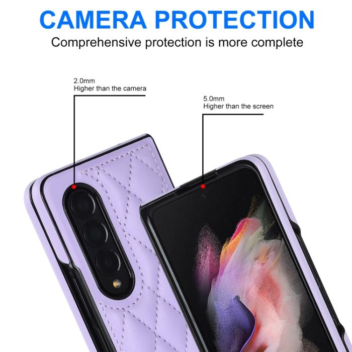 Bild 4,  Galaxy Z Fold 3 Skal Diamond Lila - Teknikhallen.se