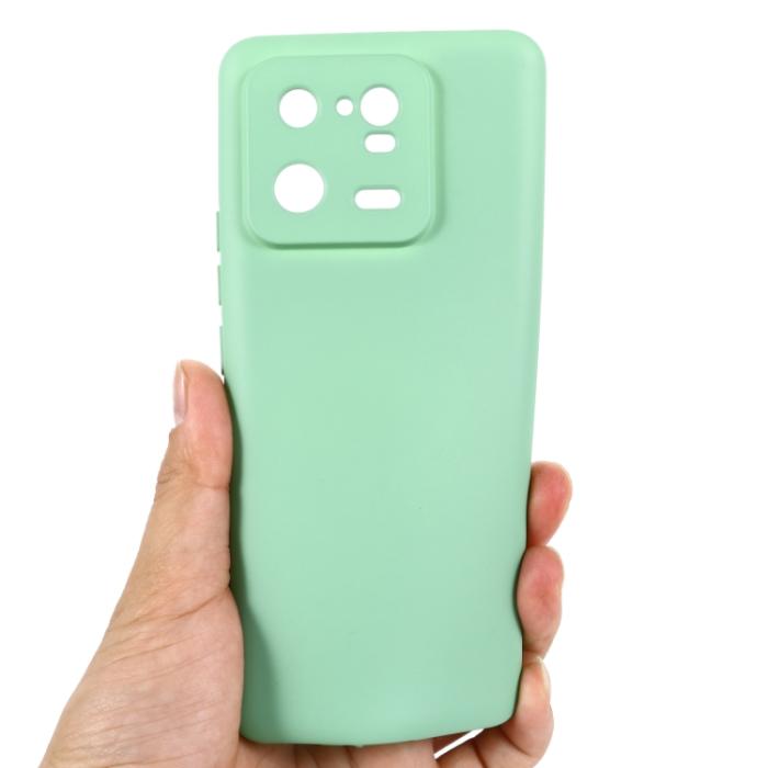 Bild 3,  Xiaomi 13 Pro 5G Skal Liquid Silikon Grön - Teknikhallen.se