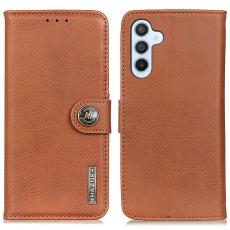 KHAZNEH KHAZNEH Samsung Galaxy S24 FE Fodral L&auml;der Brun - Teknikhallen.se